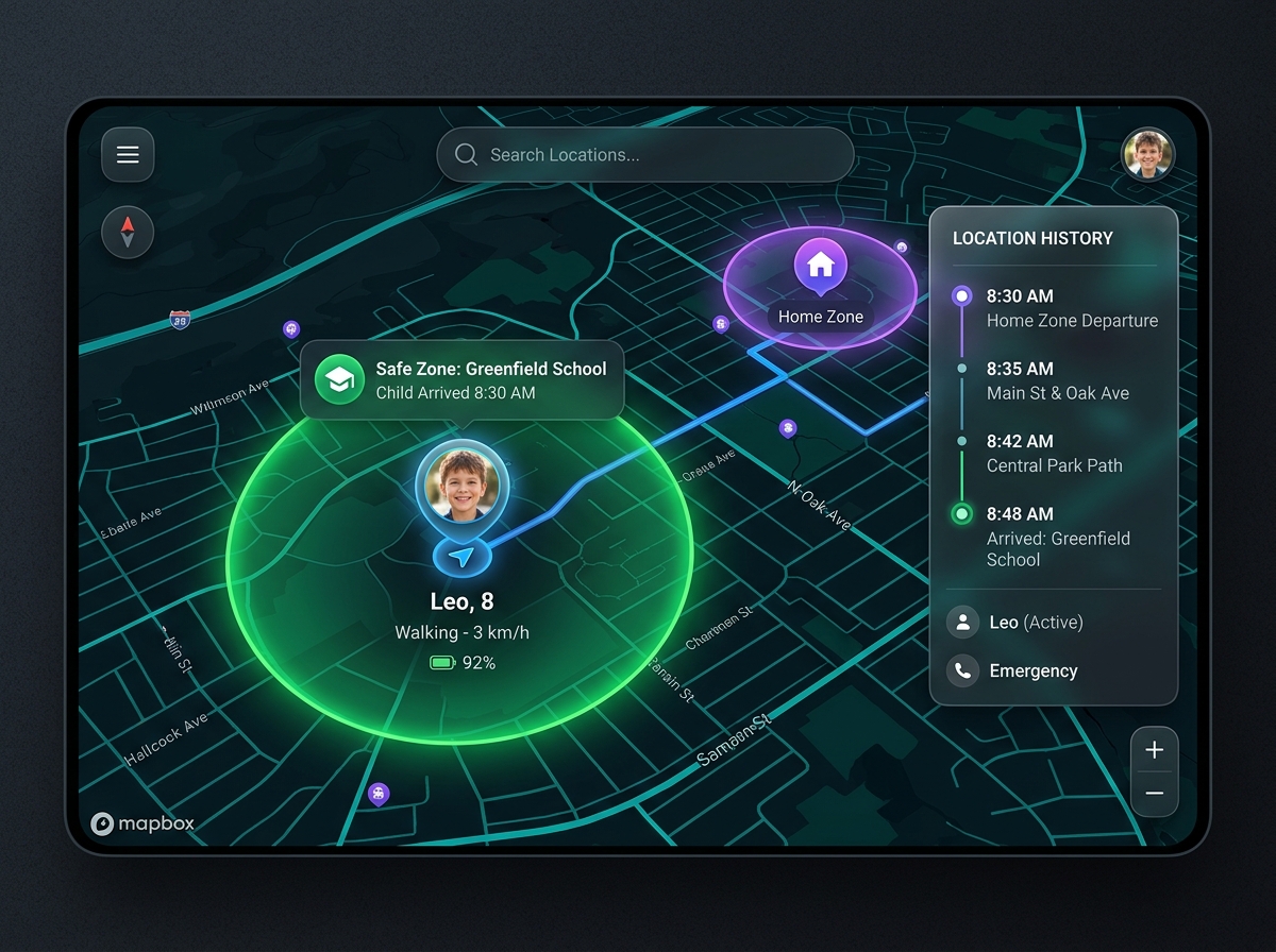 GPS Location and Driving Route History